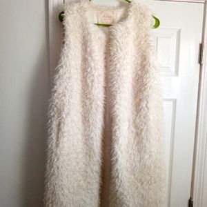 Altar’d State Long Faux Fur Vest Duster